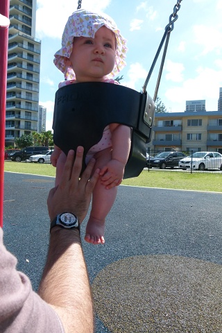 Broadbeach Swing Contemplating Life(1)