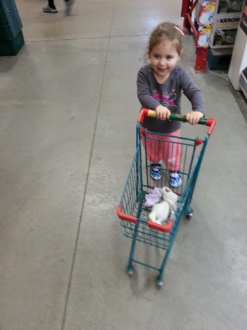 2013-09-08 Natalie Bunny In Shopping Trolley